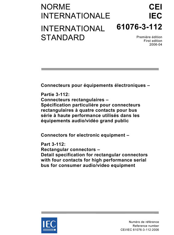 Cover IEC 61076-3-112:2006
